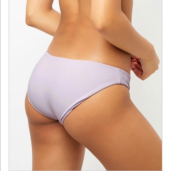 Frankie’s Shea stretch knit curve hugging seamless bikini bottoms in orchid. S - Picture 4 of 10